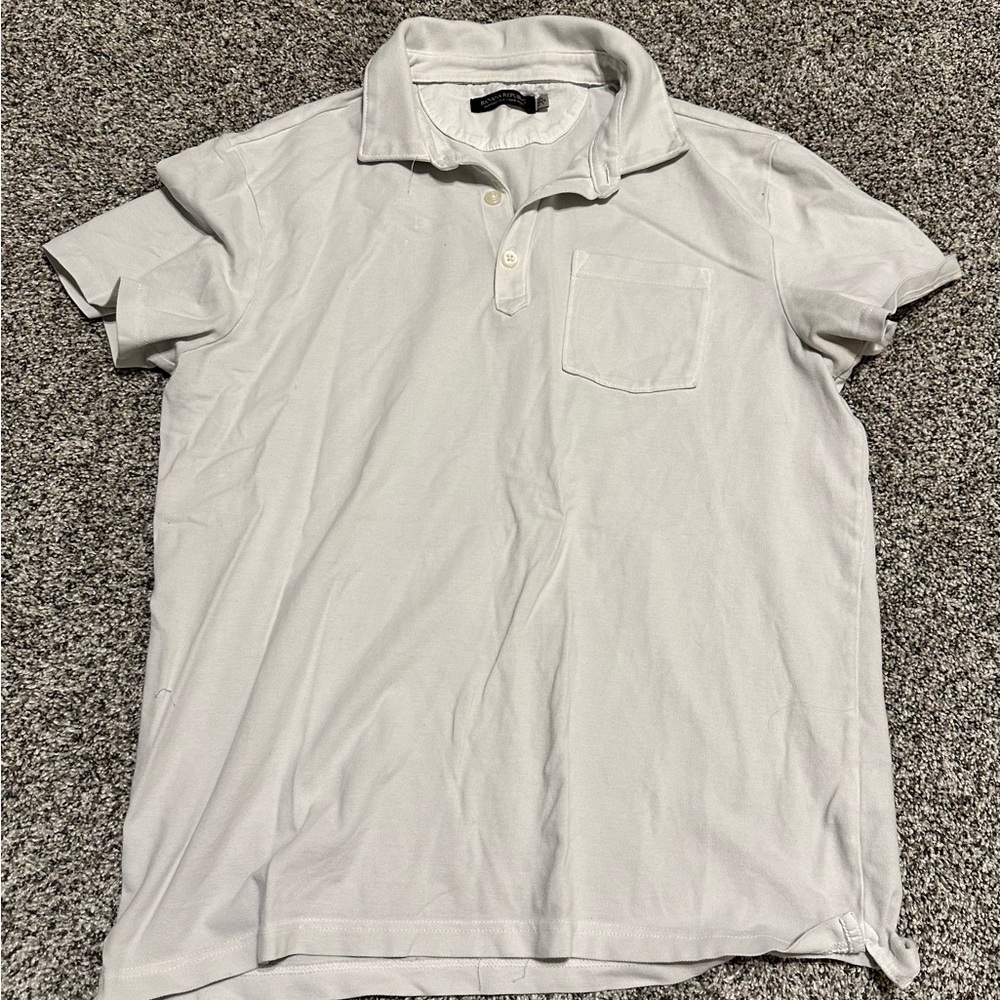 White Bannana Republic Polo with Front Pocket